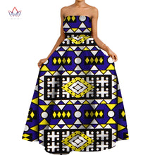 Load image into Gallery viewer, New Ankara African Women Dresses Dashikis Print Ball Gown Party Dress Maxi Off Shoulder Dresses African Women Clothing Wy9918