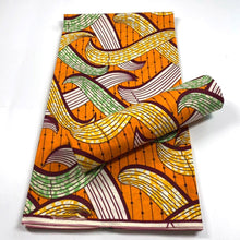 Load image into Gallery viewer, 2022 High Quality Cotton wax fabric African prints fabric Ankara wax real wax Nigerian wax 6 yards/pcs
