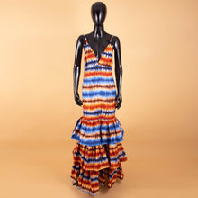 Load image into Gallery viewer, African long maxi dresses for women party wedding ball gown floor length sexy dress crop top sleeveless AFRIPRIDE S1925080