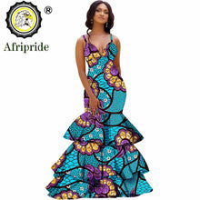 Load image into Gallery viewer, African long maxi dresses for women party wedding ball gown floor length sexy dress crop top sleeveless AFRIPRIDE S1925080