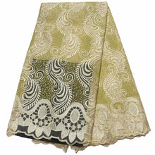 Load image into Gallery viewer, african lace fabric 2021 high quality lace nigerian lace fabric for women dress african tulle lace with stones 5yards per piece