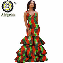 Load image into Gallery viewer, African long maxi dresses for women party wedding ball gown floor length sexy dress crop top sleeveless AFRIPRIDE S1925080