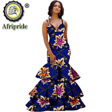 Load image into Gallery viewer, African long maxi dresses for women party wedding ball gown floor length sexy dress crop top sleeveless AFRIPRIDE S1925080