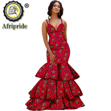 Load image into Gallery viewer, African long maxi dresses for women party wedding ball gown floor length sexy dress crop top sleeveless AFRIPRIDE S1925080