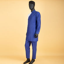 Load image into Gallery viewer, Bazin Riche Men 3 Pieces Pants Sets African Design Clothing African Men Clothes Casual Men Shirt Pants and Hat Sets S2116006