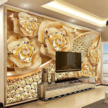 Load image into Gallery viewer, Custom Mural Wallpaper 3D Luxury Golden Large Wall Painting Living Room Modern Wall Paper TV Sofa Bedroom Study Home Decor