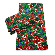 Load image into Gallery viewer, African Ankara fabric 100% cotton Wax Africain real wax Nigerian Print wax Fabric 6Yard for dresses fabric