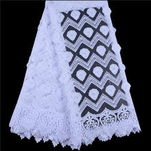 Load image into Gallery viewer, High Quality African Lace Fabric Teal Milk Silk Applique Lace French  Tulle Lace Fabric For Nigerian Wedding Dress