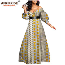 Load image into Gallery viewer, African spring sexy dress for women ankara print floor length women casual cotton dress plus size AFRIPRIDE