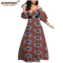 Load image into Gallery viewer, African spring sexy dress for women ankara print floor length women casual cotton dress plus size AFRIPRIDE