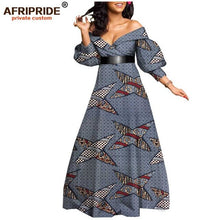 Load image into Gallery viewer, African spring sexy dress for women ankara print floor length women casual cotton dress plus size AFRIPRIDE