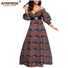 Load image into Gallery viewer, African spring sexy dress for women ankara print floor length women casual cotton dress plus size AFRIPRIDE