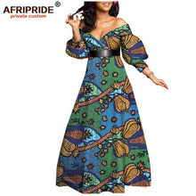 Load image into Gallery viewer, African spring sexy dress for women ankara print floor length women casual cotton dress plus size AFRIPRIDE
