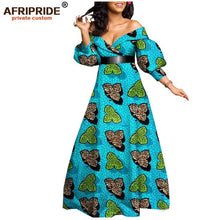 Load image into Gallery viewer, African spring sexy dress for women ankara print floor length women casual cotton dress plus size AFRIPRIDE