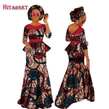 Load image into Gallery viewer, Autumn African Dresses for Women Private Custom Women African  Skirt Set+Head Scarf 3 Pieces Clothing