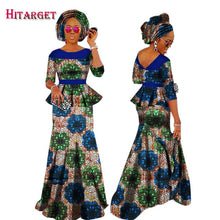 Load image into Gallery viewer, Autumn African Dresses for Women Private Custom Women African  Skirt Set+Head Scarf 3 Pieces Clothing