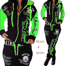 Load image into Gallery viewer, Women 2PCS Sportwear Winter Female Suit Fashion Hooded Joggers Women's Sports Suit Sets tracksuit set