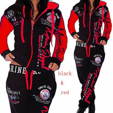 Load image into Gallery viewer, Women 2PCS Sportwear Winter Female Suit Fashion Hooded Joggers Women's Sports Suit Sets tracksuit set