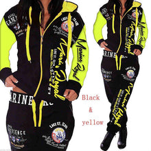 Load image into Gallery viewer, Women 2PCS Sportwear Winter Female Suit Fashion Hooded Joggers Women's Sports Suit Sets tracksuit set