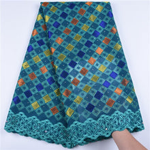 Load image into Gallery viewer, Latest Swiss African Cotton Lace Fabric High Quality Swiss Voile Lace In Switzerland With Stones For Every Dress Sews