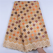 Load image into Gallery viewer, Latest Swiss African Cotton Lace Fabric High Quality Swiss Voile Lace In Switzerland With Stones For Every Dress Sews