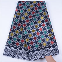 Load image into Gallery viewer, Latest Swiss African Cotton Lace Fabric High Quality Swiss Voile Lace In Switzerland With Stones For Every Dress Sews
