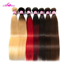 Load image into Gallery viewer, Peruvian Straight Hair 8-30 inch 1/3/4 Bundles Hair Natural #2/#4/ #613/ Human Hair Bundles