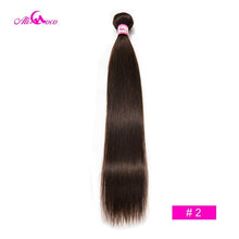 Load image into Gallery viewer, Peruvian Straight Hair 8-30 inch 1/3/4 Bundles Hair Natural #2/#4/ #613/ Human Hair Bundles