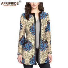 Load image into Gallery viewer, Women`s coat African print jacket dashiki clothes formal outfit leather+cotton  AFRIPRIDE
