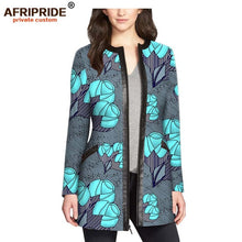 Load image into Gallery viewer, Women`s coat African print jacket dashiki clothes formal outfit leather+cotton  AFRIPRIDE