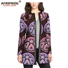 Load image into Gallery viewer, Women`s coat African print jacket dashiki clothes formal outfit leather+cotton  AFRIPRIDE
