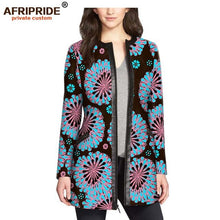 Load image into Gallery viewer, Women`s coat African print jacket dashiki clothes formal outfit leather+cotton  AFRIPRIDE