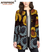 Load image into Gallery viewer, Women`s coat African print jacket dashiki clothes formal outfit leather+cotton  AFRIPRIDE