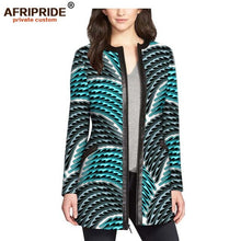 Load image into Gallery viewer, Women`s coat African print jacket dashiki clothes formal outfit leather+cotton  AFRIPRIDE