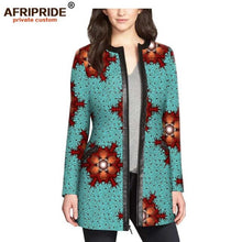 Load image into Gallery viewer, Women`s coat African print jacket dashiki clothes formal outfit leather+cotton  AFRIPRIDE