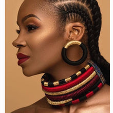 Load image into Gallery viewer, Necklace Earrings Multi-layer Woven Jewelry Choker Necklace sets