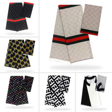 Load image into Gallery viewer, Silk wax /silk chiffon fabric fabric ankara  wax prints fabric 4+2yards !
