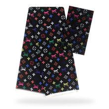 Load image into Gallery viewer, Silk wax /silk chiffon fabric fabric ankara  wax prints fabric 4+2yards !
