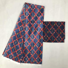 Load image into Gallery viewer, Silk wax /silk chiffon fabric fabric ankara  wax prints fabric 4+2yards !