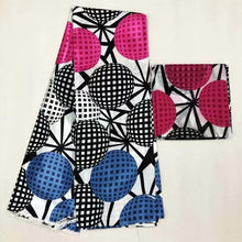Load image into Gallery viewer, Silk wax /silk chiffon fabric fabric ankara  wax prints fabric 4+2yards !
