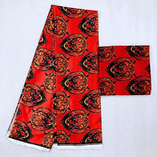 Load image into Gallery viewer, Silk wax /silk chiffon fabric fabric ankara  wax prints fabric 4+2yards !