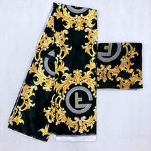 Load image into Gallery viewer, Silk wax /silk chiffon fabric fabric ankara  wax prints fabric 4+2yards !