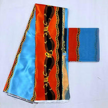 Load image into Gallery viewer, Silk wax /silk chiffon fabric fabric ankara  wax prints fabric 4+2yards !