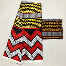 Load image into Gallery viewer, Silk wax /silk chiffon fabric fabric ankara  wax prints fabric 4+2yards !