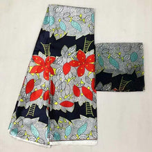 Load image into Gallery viewer, Silk wax /silk chiffon fabric fabric ankara  wax prints fabric 4+2yards !