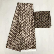Load image into Gallery viewer, Silk wax /silk chiffon fabric fabric ankara  wax prints fabric 4+2yards !