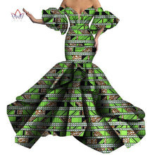Load image into Gallery viewer, Bazin Riche African Print Sexy Evening Long Dresses Dashiki African Dresses for Women