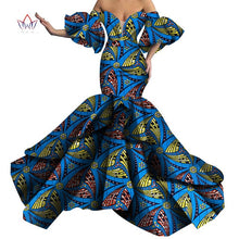 Load image into Gallery viewer, Bazin Riche African Print Sexy Evening Long Dresses Dashiki African Dresses for Women