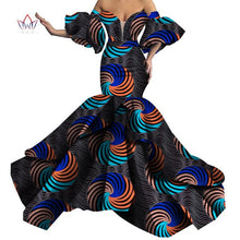 Load image into Gallery viewer, Bazin Riche African Print Sexy Evening Long Dresses Dashiki African Dresses for Women