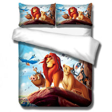 Load image into Gallery viewer, The Lion King 3d Bedding Set Duvet Covers Pillowcases lion Simba Children kids Room Decor Comforter Bedding Sets Bedclothes Bed